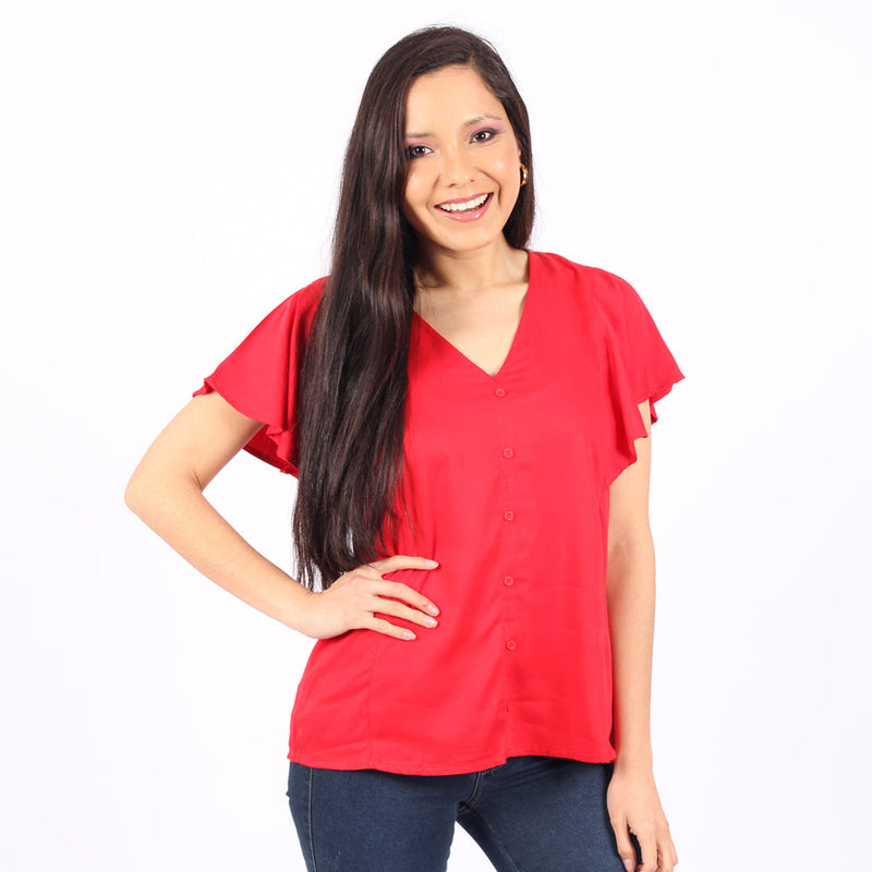 Blusa Ethiopia Challis Manga Corta Mujer - 2x S/45.00 y 3x S/60.00