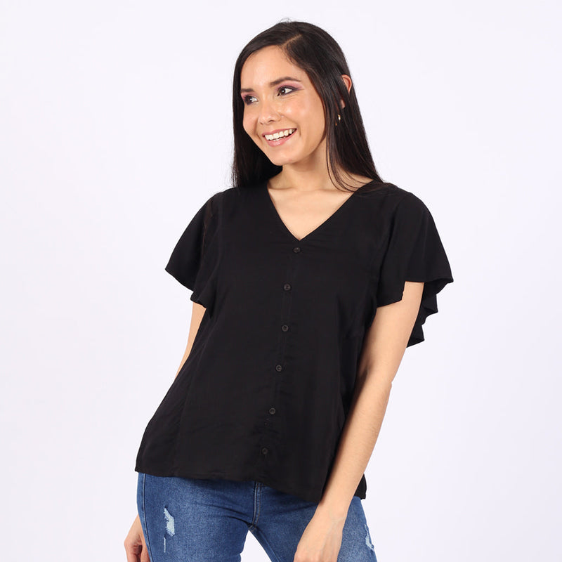 Blusa Ethiopia Challis Manga Corta Mujer - 2x S/45.00 y 3x S/60.00