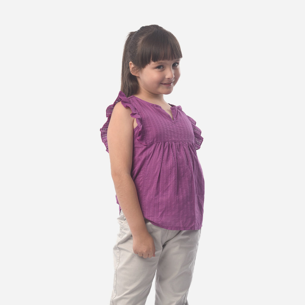Blusa Essie Nansu Manga Cero Niña - 2x S/25.00
