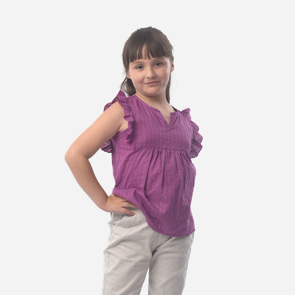 Blusa Essie Nansu Manga Cero Niña - 2x S/25.00