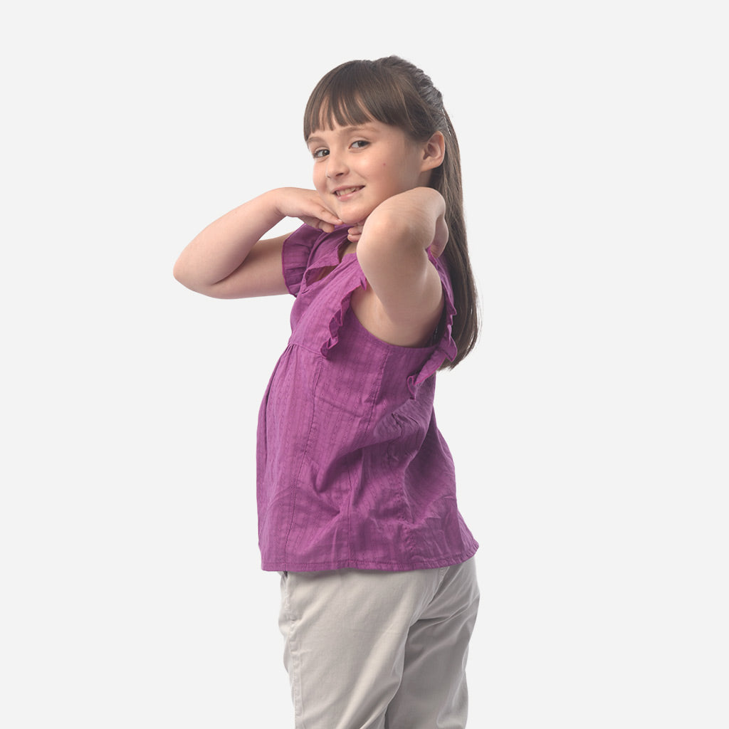 Blusa Essie Nansu Manga Cero Niña - 2x S/25.00