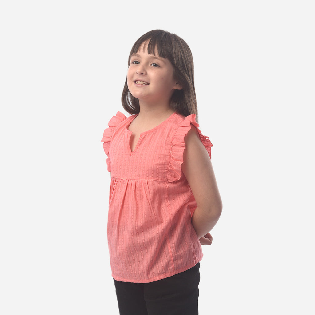 Blusa Essie Nansu Manga Cero Niña - 2x S/25.00