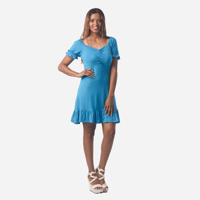 ¡NUEVO! - Vestido Ethiopia Viscosa Manga Corta Mujer
