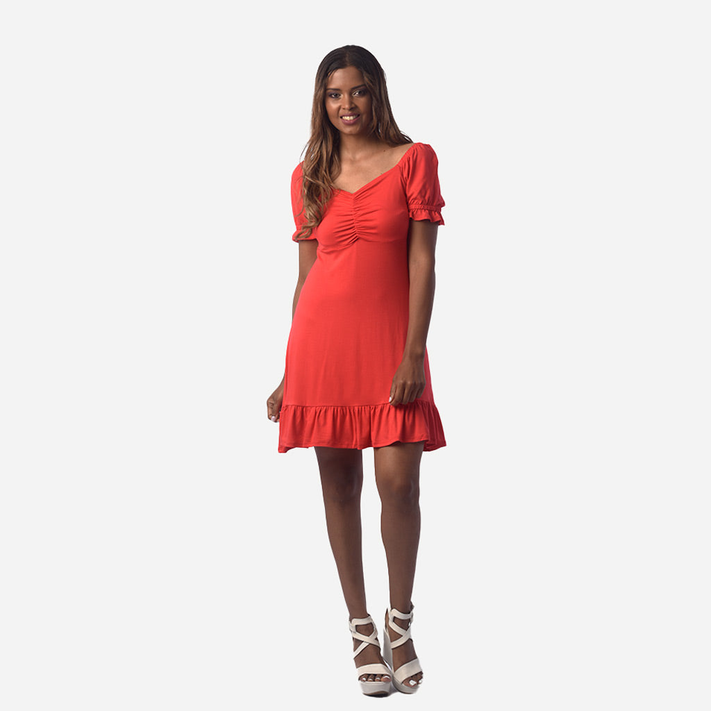 Vestido Ethiopia Viscosa Manga Corta Mujer - 2x S/75.00 y 3x S/105.00