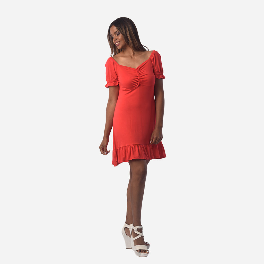 Vestido Ethiopia Viscosa Manga Corta Mujer - 2x S/75.00 y 3x S/105.00