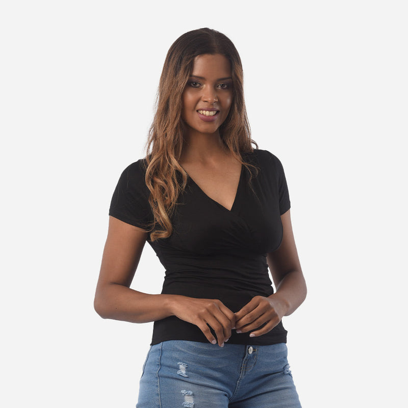 ¡NUEVO! - Polo Ethiopia Viscosa Manga Corta Mujer - 2x S/30.00