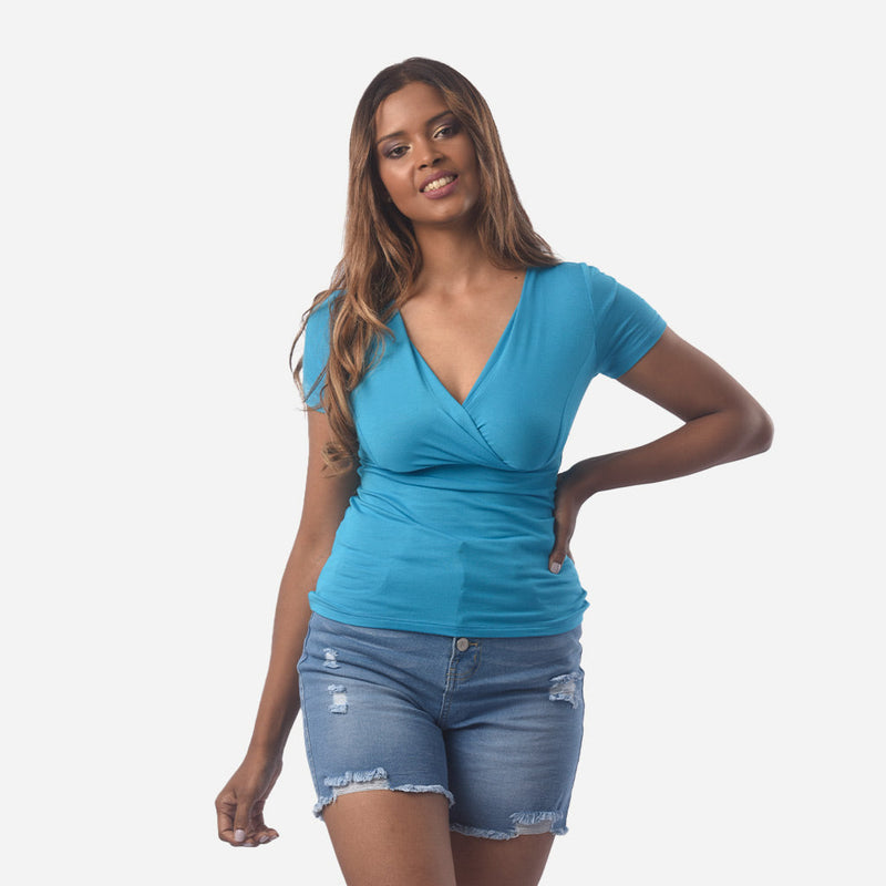 ¡NUEVO! - Polo Ethiopia Viscosa Manga Corta Mujer - 2x S/30.00