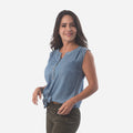 ¡NUEVO! - Blusa Ethiopia Tencel Manga Cero Mujer