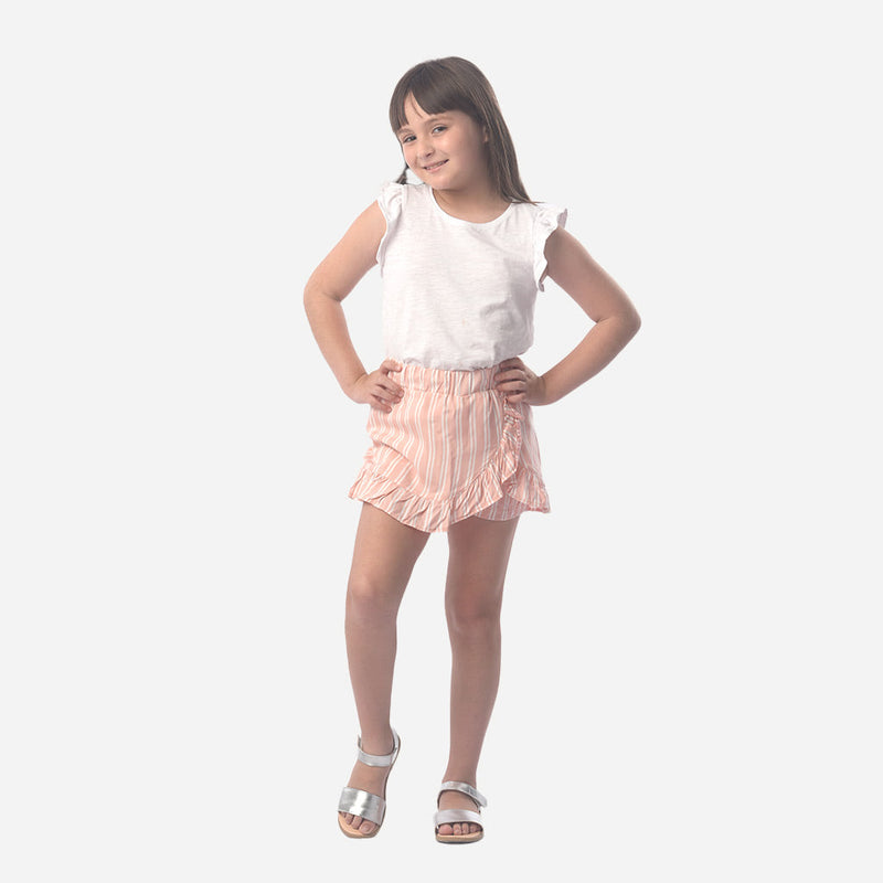 ¡NUEVO! - Short Falda Essie Viscosa Niña - 2x S/35.00