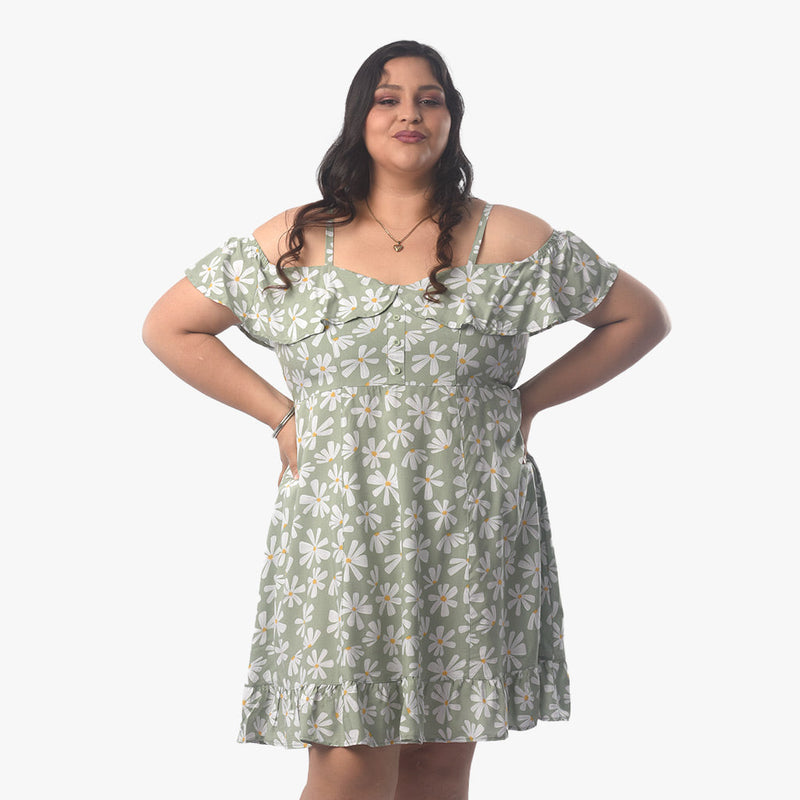 ¡NUEVO! - Vestido Magnolia Challis Manga Corta Mujer - 2x S/90.00 y 3x S/120.00