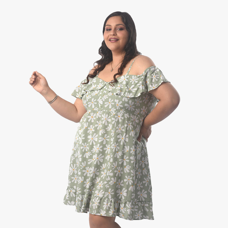¡NUEVO! - Vestido Magnolia Challis Manga Corta Mujer - 2x S/90.00 y 3x S/120.00