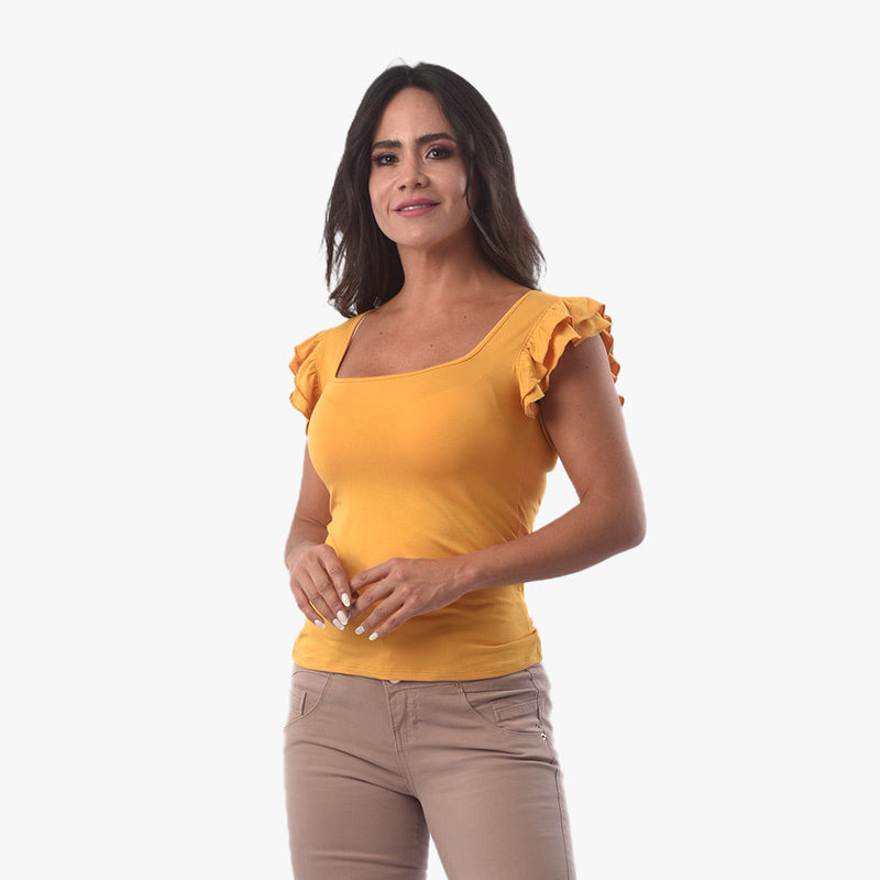 ¡NUEVO! - Polo Ethiopia Viscosa Manga Corta Mujer - 2x S/30.00