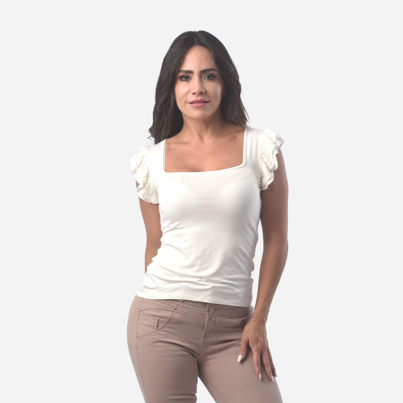 ¡NUEVO! - Polo Ethiopia Viscosa Manga Corta Mujer - 2x S/30.00