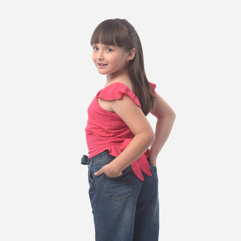 ¡NUEVO! - Blusa Essie Challis Manga Cero Niña - 2x S/45.00 y 3x S/60.00