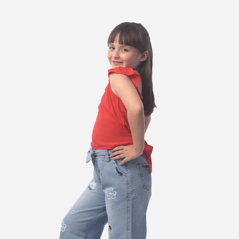 ¡NUEVO! - Blusa Essie Challis Manga Cero Niña - 2x S/45.00 y 3x S/60.00