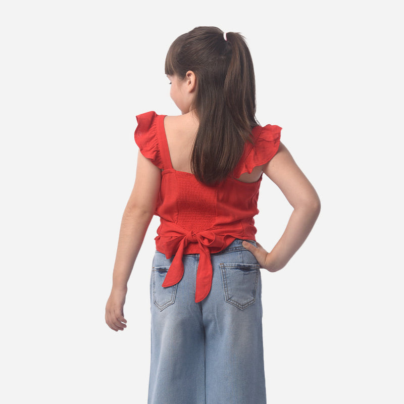 ¡NUEVO! - Blusa Essie Challis Manga Cero Niña - 2x S/45.00 y 3x S/60.00