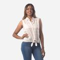 ¡NUEVO! - Blusa Ethiopia Challis Manga Cero Mujer