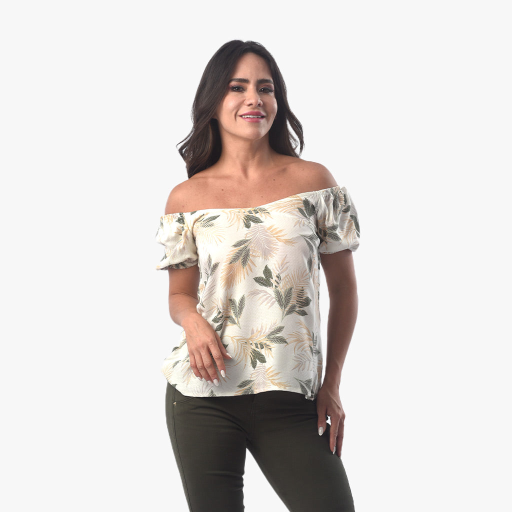 Blusa Ethiopia Challis Manga Corta Mujer - 2x S/45.00 y 3x S/60.00