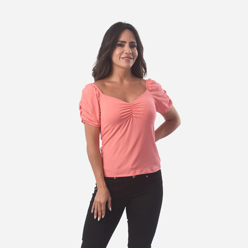 Polo Ethiopia Rib Manga Corta Mujer