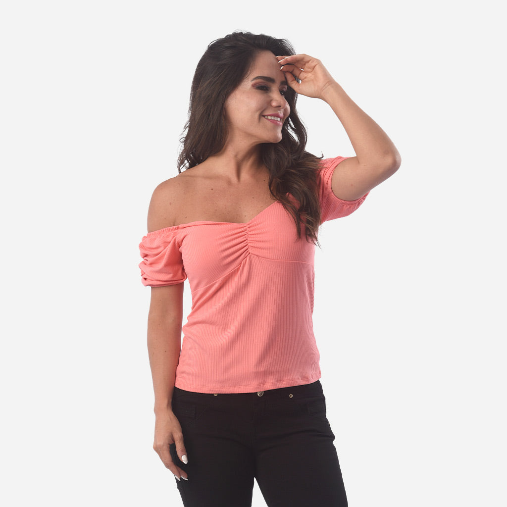 Polo Ethiopia Rib Manga Corta Mujer