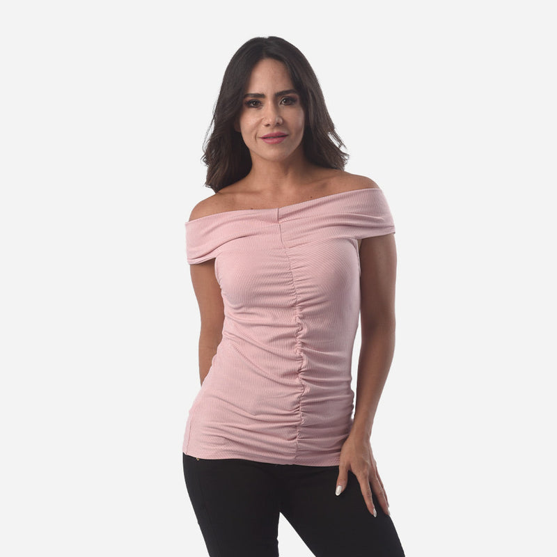 ¡NUEVO! - Polo Ethiopia Rib Manga Corta Escote Mujer - 2x S/55.00