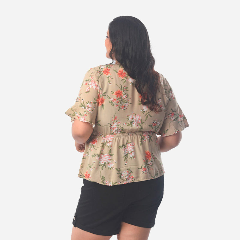 ¡NUEVO! - Blusa Magnolia Challis Manga Cero Mujer - 2x S/75.00 y 3x S/90.00