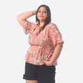 ¡NUEVO! - Blusa Magnolia Challis Manga Cero Mujer - 2x S/75.00 y 3x S/90.00