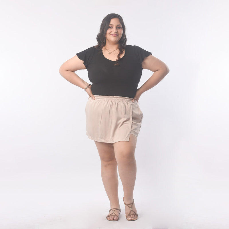 ¡NUEVO! - Short Magnolia Rayon Con Bolsillos Laterales Mujer - 2x S/75.00 y 3x S/90.00