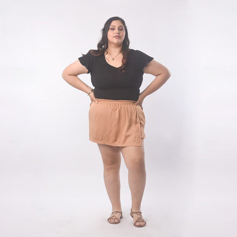 ¡NUEVO! - Short Magnolia Rayon Con Bolsillos Laterales Mujer - 2x S/75.00 y 3x S/90.00
