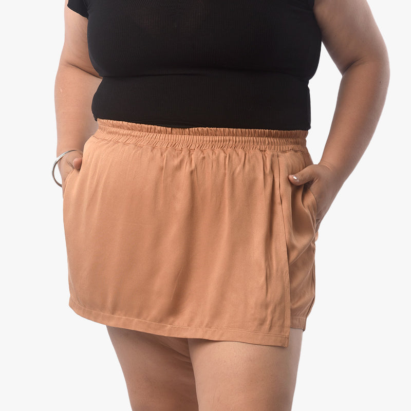 ¡NUEVO! - Short Magnolia Rayon Con Bolsillos Laterales Mujer - 2x S/75.00 y 3x S/90.00
