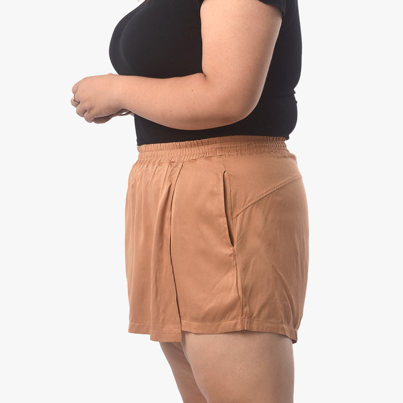 ¡NUEVO! - Short Magnolia Rayon Con Bolsillos Laterales Mujer - 2x S/75.00 y 3x S/90.00