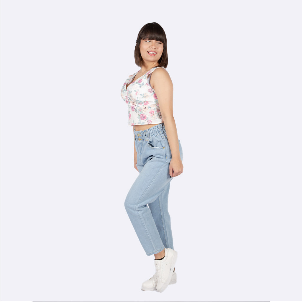 Pantalón Ethiopia Denim Rígido Mujer - 2x S/90.00
