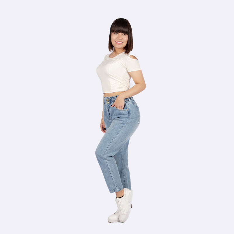 Jean Ethiopia Denim Rígido Mujer - S/39.90