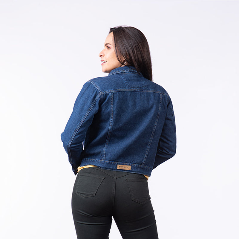 Casaca Ethiopia Denim Rígido Mujer - 2x S/130.00