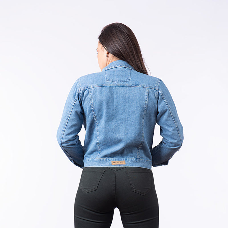 Casaca Ethiopia Denim Rígido Mujer - 2x S/130.00