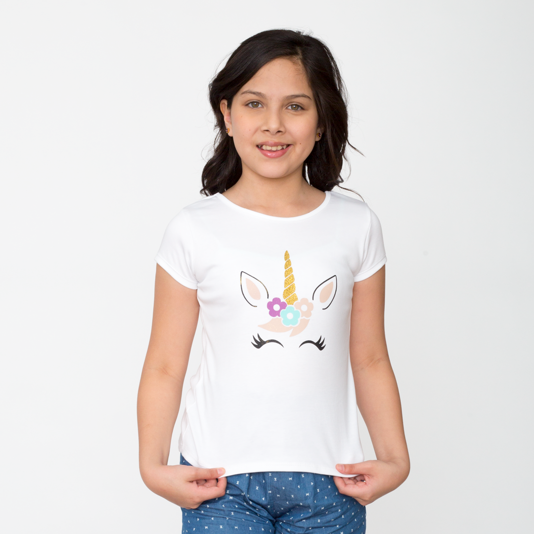 Polo Jades Manga Corta Niña - S/9.90