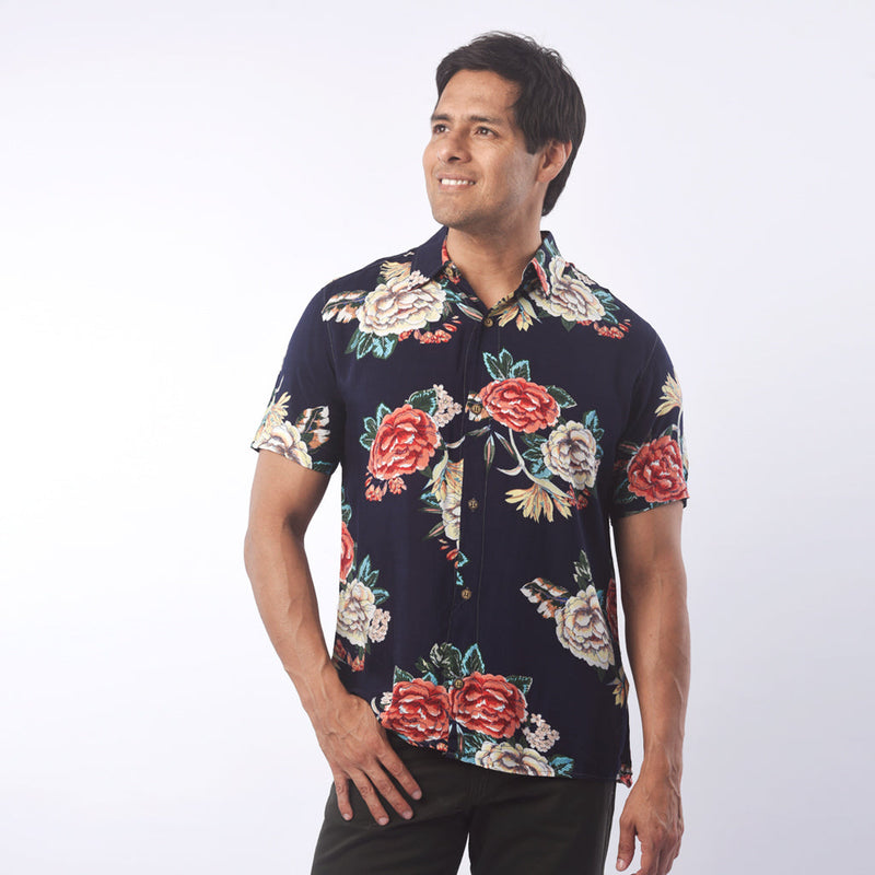 ¡NUEVO! - Camisa Chiemsee Challis Manga Corta Hombre - S/19.90