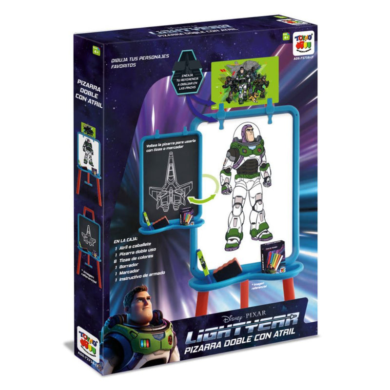 PIZARRA DOBLE CON ATRIL BUZZ LIGHTYEAR - S/39.90