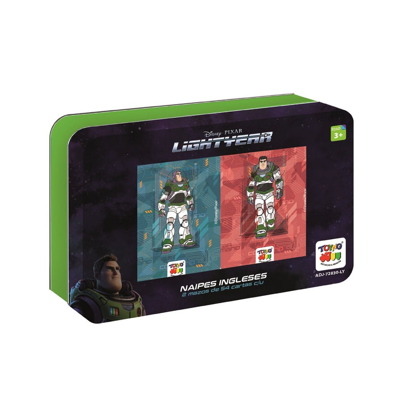 NAIPES CAJA METALICA BUZZ LIGHTYEAR - 70% de dscto.