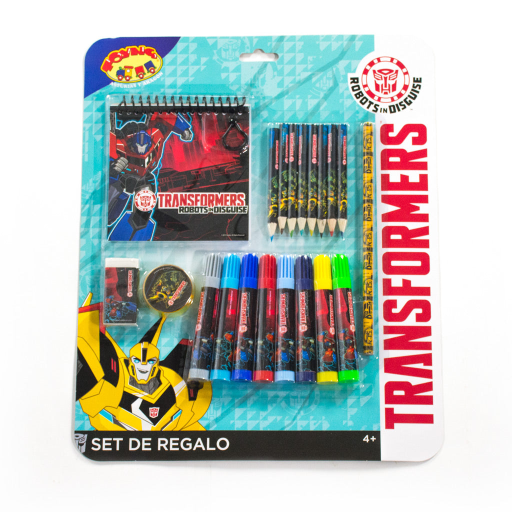 Set Escolar Transformer Niño - S/7.90