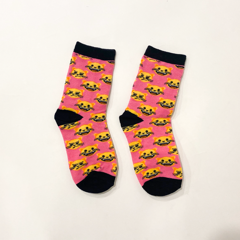 Pack x 2 Pares De Medias Emoji Niña - S/5.00