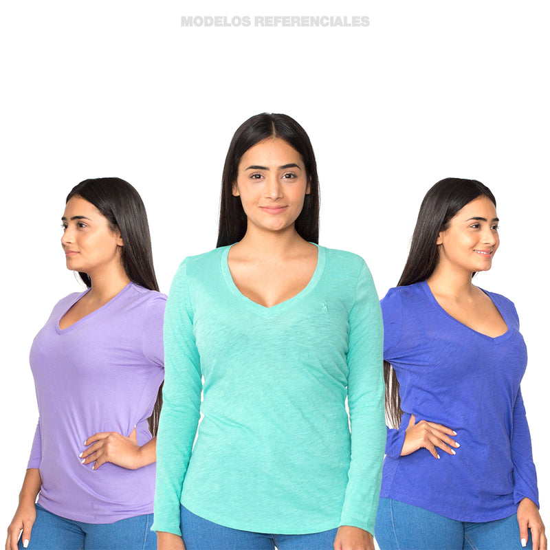 Pack Sorpresa x 3 Polos de Exportación Mujer - 1 Pack x S/30.00